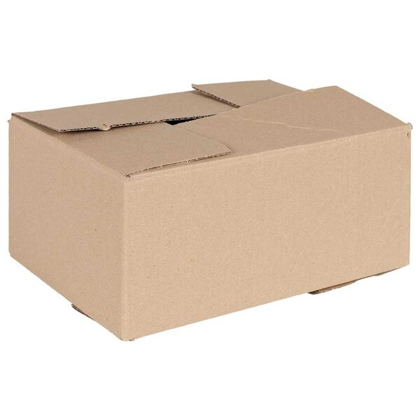 vidaXL Boîte Pliable 50 Pièces Naturel 30 x 21 5 x 14 cm Carton