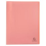 Protège-documents En Polypropylène Semi Rigide Chromaline Pastel 80 Vues - A4 - Corail - X 10 - Exacompta