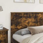 vidaXL Tête de lit Chêne fumé 180 cm Bois d'ingénierie