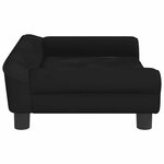 vidaXL Canapé pour enfants noir 70x45x26 cm velours