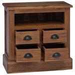 vidaXL Armoire de rangement avec tiroir Naturel 60 x 30 x 60 cm