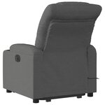 vidaXL Fauteuil de massage inclinable Gris foncé Tissu