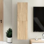 vidaXL Meuble TV Chêne sonoma 30 5x30x110 cm Bois d’ingénierie