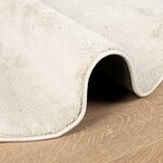 vidaXL Tapis OVIEDO à poils courts beige Ø 80 cm