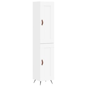 vidaXL Buffet haut Blanc 34 5x34x180 cm Bois d'ingénierie