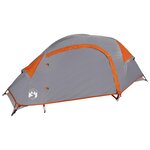 vidaXL Tente de camping à dôme 1 personne orange imperméable
