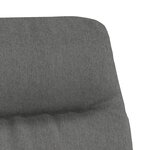 vidaXL Chaise de relaxation avec repose-pied Gris clair Tissu
