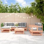 vidaXL Salon de jardin 7 Pièces bois massif douglas