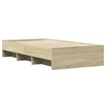 vidaXL Cadre de lit sans matelas chêne sonoma 90x190 cm