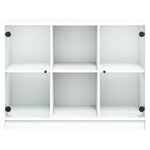 vidaXL Buffet blanc 101 5x37x75 5 cm bois d'ingénierie