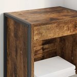 vidaXL Bibliothèque Chêne Fumé 80 x 30 x 155 cm Bois d'ingénierie