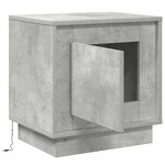 vidaXL Cabinet de chevet Gris béton 44 x 34 5 x 45 cm