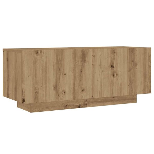 vidaXL Table de chevet chêne artisanal 100x35x40 cm bois d’ingénierie
