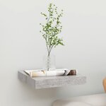 vidaXL Étagère murale flottante gris béton 23x23 5x3 8 cm MDF