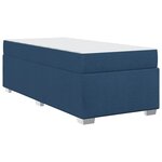 vidaXL Cadre de lit Bleu 80 x 200 cm tissu