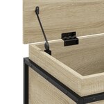 vidaXL Boîte de rangement avec couvercle chêne sonoma bois ingénierie