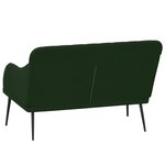 vidaXL Banc Vert foncé 110x76x80 cm Velours