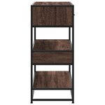 vidaXL Table console chêne marron 90x35x80 cm bois d'ingénierie