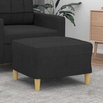 vidaXL Repose-pied Noir 60x50x41 cm Tissu