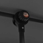 vidaXL Parasol de jardin avec mât en aluminium 2x1 5 m Anthracite