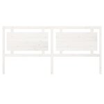 vidaXL Tête de lit Blanc 205 5x4x100 cm Bois massif de pin