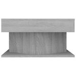 vidaXL Table basse Sonoma gris 57x57x30 cm Bois d'ingénierie