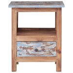 vidaXL Table de chevet 41 x 30 x 50 cm Bois de récupération massif