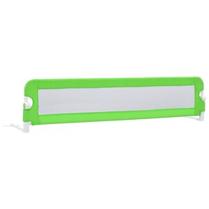 vidaXL Barrière de sécurité de lit d'enfant Vert 180x42 cm Polyester