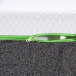vidaXL Matelas Blanc  Gris 90 x 200 cm Mousse