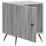 vidaXL Cabinet de chevet Sonoma gris 43 x 34 5 x 50 cm