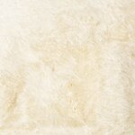 vidaXL Tapis Shaggy à poils longs NAVARRA crème 120x170 cm polyester