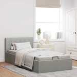 vidaXL Cadre de lit à rangement hydraulique sans matelas 90x200 cm