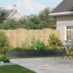 vidaXL Jardinière noir 360x40x40 cm acier laminé à froid