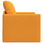 vidaXL Canapé-lit 2-en-1 Jaune foncé 74x77x81 cm Tissu
