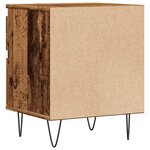 vidaXL Table de chevet vieux bois 40x35x50 cm bois d’ingénierie
