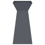 vidaXL Jardinières en colonne   2 Pièces avec bol anthracite  35x35x73 cm en acier.