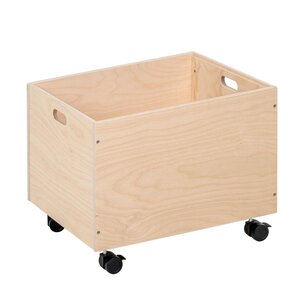 Educo Coffre de rangement grand - empilable avec roues