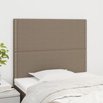 vidaXL Tête de lit Taupe 90x5x118/128 cm Tissu