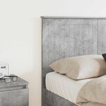 vidaXL Tête de lit Gris béton 120 cm Bois d'ingénierie