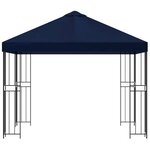 vidaXL Pavillon 3 x 3 m Bleu Polyester et Acier 190 gsm