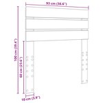 vidaXL Tête de lit Bois Ancien 90 cm Bois d'ingénierie