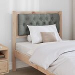 vidaXL Tête de lit Autre marron et gris foncé 80 cm Bois massif en pin