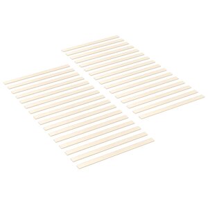 vidaXL Latte de lit 32 pc Naturel 90 x 6 x 1 3 cm Pin massif