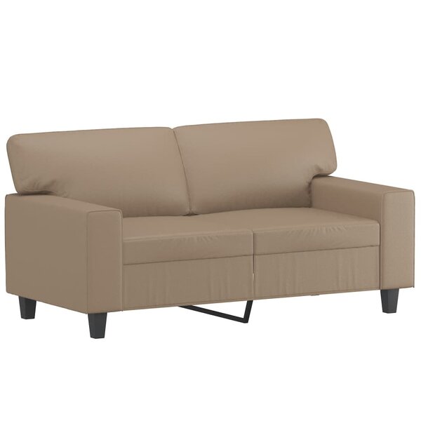 vidaXL Canapé à 2 places Cappuccino 120 cm Similicuir