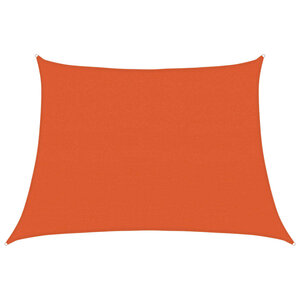 vidaXL Voile d'ombrage 160 g/m² trapèze orange 4/5x3 m PEHD