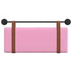 vidaXL Tête de lit suspendue Rose PU antique