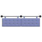 vidaXL Tête de lit suspendue Tissu