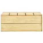 Salon de jardin meuble d'extérieur ensemble de mobilier 2 pièces bois de pin imprégné 02_0015910