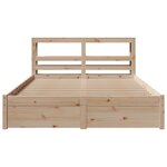 vidaXL Cadre de lit avec tête de lit sans matelas 150x200 cm