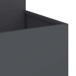 vidaXL Cache-pot de jardin Anthracite 100 x 100 x 60 cm Acier